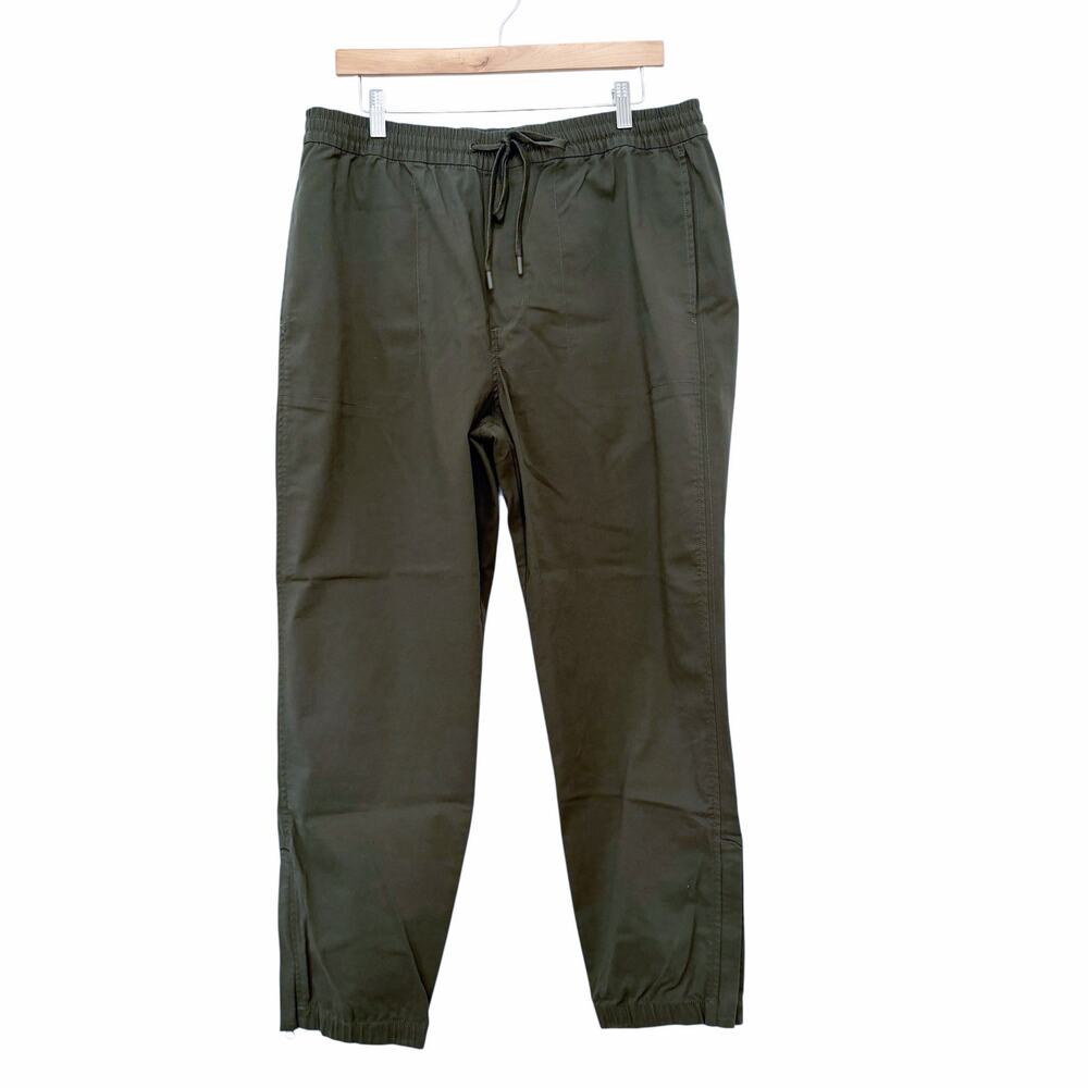 J Crew Green Tech Tapered Jogger Pants Sz L